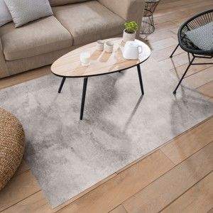 Blancheporte Vinylový koberec, vzhľad leštený betón sivá 120x170cm