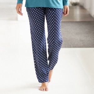Blancheporte Pyžamové šortky s grafickým vzorom nám.modrá 50