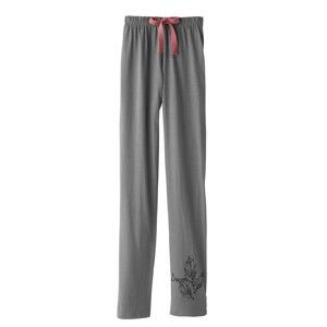 Blancheporte Pyžamové nohavice s detailom pierok sivá 34/36