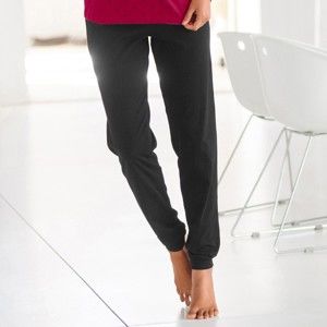 Blancheporte Pyžamové nohavice z kombinovaného materiálu čierna 34/36