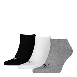 Blancheporte Krátke ponožky Sneaker Puma, súprava 3 páry biela+čierna+sivá 43/46