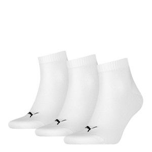 Blancheporte Krátke ponožky Quarter Puma, sada 3 párov, biele biela 47/49