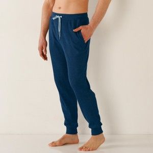 Blancheporte Pyžamové nohavice s plastickým vzorom nám.modrá 44/46