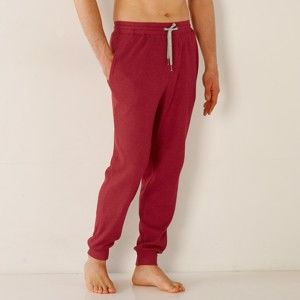 Blancheporte Pyžamové nohavice s plastickým vzorom bordó 36/38