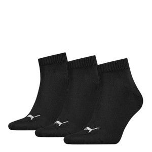 Blancheporte Krátke ponožky Quarter Puma, sada 3 párov, čierne čierna 43/46