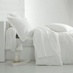 Blancheporte Jednofarebná posteľná bielizeň, bavlna zn. Colombine biela obliečka na prikr. 140x200cm