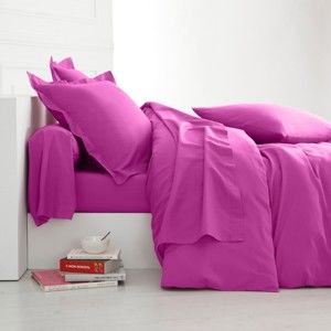 Blancheporte Jednofarebná posteľná bielizeň, bavlna zn. Colombine indická ružová napínacie plachta 180x200cm