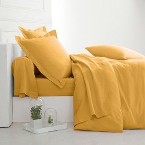 Blancheporte Jednofarebná posteľná bielizeň, bavlna zn. Colombine kari obliečka na vank. 63x63cm