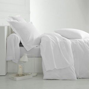 Blancheporte Jednofarebná posteľná bielizeň, polycoton zn. Colombine biela napínacie plachta 90x190cm