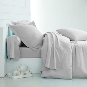 Blancheporte Jednofarebná posteľná bielizeň, polycoton zn. Colombine sivá klasická plachta 240x310cm