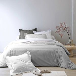 Blancheporte Jednofarebná posteľná bielizeň perkál, zn. Colombine perlovosivá obliečka na vank. 50x70cm+lem