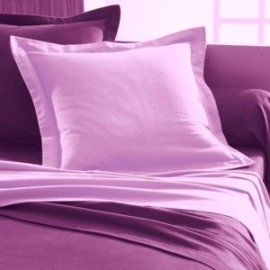 Blancheporte Jednofarebná posteľná bielizeň, flanel zn. Colombine levanduľová obliečka na vank. 63x63cm+lem