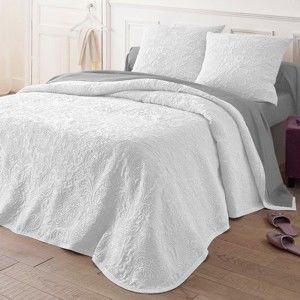 Blancheporte Prikrývka na posteľ Melisa biela obliečka na vank. 65x65cm
