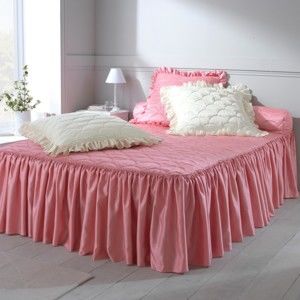 Blancheporte Saténová prikrývka ružová obliečka na vank. 65x65cm