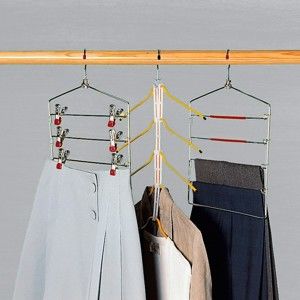 Blancheporte Vešiaky pre úsporu miesta ramínka sukňa+nohavice+košeľa