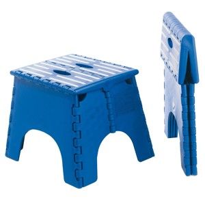 Blancheporte Stabilná stolička modrá 27,5x23x25,5cm