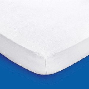 Blancheporte Meltonová vodeodolná ochrana matraca s PVC vrstvou biela 160x200cm, roh 25cm