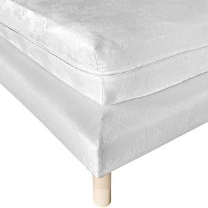 Blancheporte Poťah na matrac a sokel postele biela sokl 160x200cm