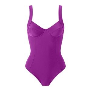 Blancheporte Jednodielne plavky purpurová, koš.C 48