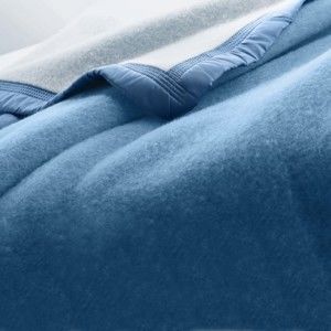 Blancheporte Deka z čistej vlny, 500 g/m2 modrá 180x240cm