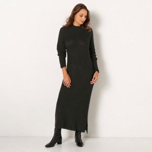 Blancheporte Úpletové šaty so stojačikom čierna 42/44