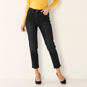 Blancheporte 7/8 džínsy s vysokým pásom čierna 38