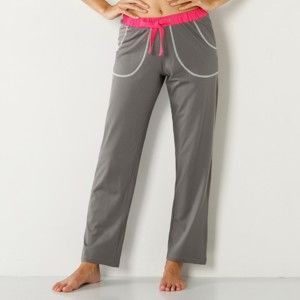 Blancheporte Jednofarebné pyžamové nohavice sivá 34/36