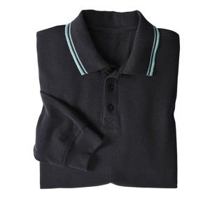 Blancheporte Pánske tričko s dlhými rukávmi čierna 127/136 (3XL)