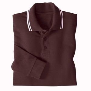 Blancheporte Pánske tričko s dlhými rukávmi čokoládová 107/116 (XL)
