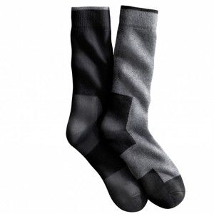 Blancheporte Pracovné ponožky, sada 2 páry čierna+sivá 43/46