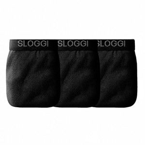 Blancheporte Otvorené slipy Sloggi, strih maxi, sada 3 ks čierna 97/102 (XL)