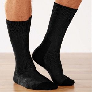 Blancheporte Pracovné ponožky, sada 2 párov čierna 43/46