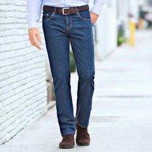 Blancheporte Špeciálne džínsy pre väčšie bruško modrá 60