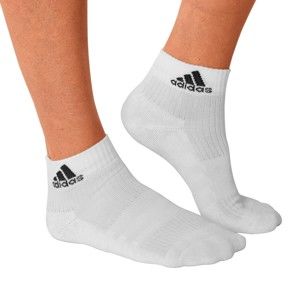 Blancheporte Ponožky Adidas "Ankle Crew", sada 3 párov biela 47/50