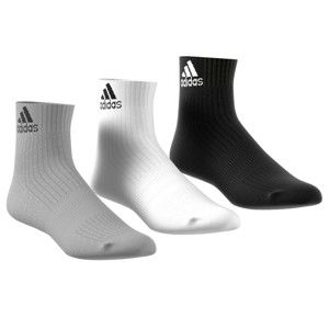 Blancheporte Členkové ponožky Adidas "Ankle Crew", sada 3 párov farebný mix 43/46