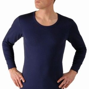 Blancheporte Thermo tričko, 100% bavlna, sada 2 ks nám. modrá 77/84 (S)