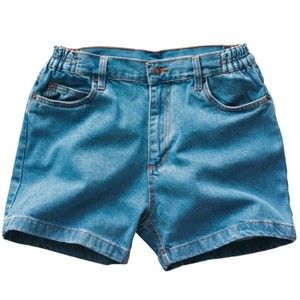 Blancheporte Džínsové šortky s elastickým pásom zapr.modrá 50