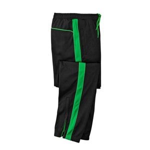 Blancheporte Športové nohavice z česaného mikrovlákna zelená/čierna 52/54
