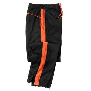 Blancheporte Športové nohavice z česaného mikrovlákna čierna/oranžová 52/54
