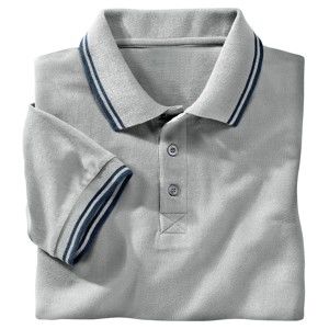 Blancheporte Pánske tričko s krátkymi rukávmi svetlá sivá 137/146 (4XL)