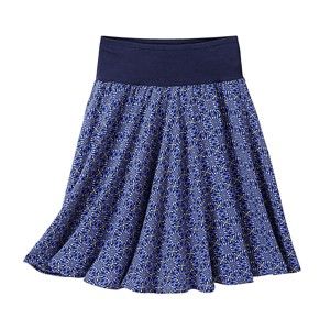 Blancheporte Rozšírená sukňa s grafickým vzorom nám.modrá 52