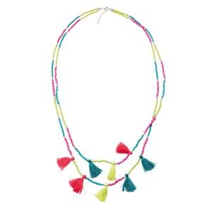 Blancheporte Korálkový náhrdelník so strapcami viacfarebná