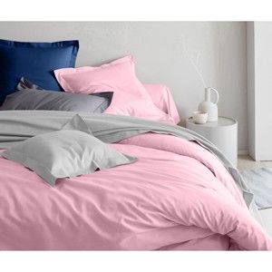 Blancheporte Jednofarebná posteľná bielizeň, bavlna ružová obliečka na prikrýv. 200x200cm