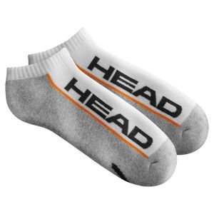 Blancheporte Členkové ponožky Head, bielosivé, súprava 2 párov biela/sivá 39/42