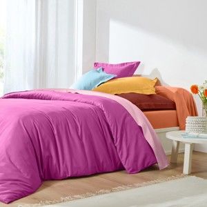 Blancheporte Jednofarebná posteľná bielizeň, bavlna zn. Colombine indická ružová napínacia plachta 90x190cm
