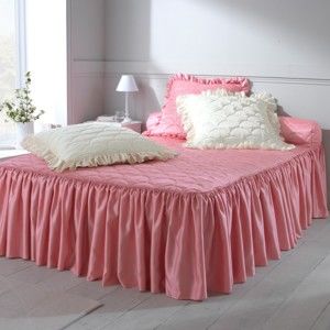 Blancheporte Saténová prikrývka ružová obliečka na vankúš 65x65cm