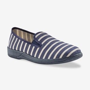 Blancheporte Domáca obuv s gumičkami námornická modrá 42