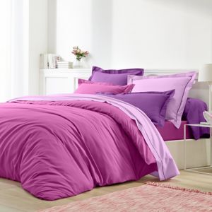 Blancheporte Jednofarebná posteľná bielizeň, polybavlna indická ružová napínacia plachta 140x200cm