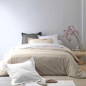 Blancheporte Jednofarebná posteľná bielizeň perkál, zn. Colombine hnedosivá klasická plachta 180x290cm