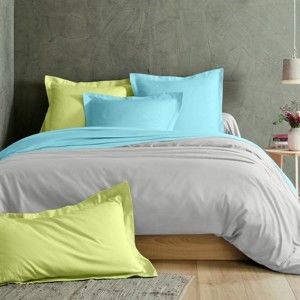 Blancheporte Jednofarebná posteľná súprava zn. Colombine z bavlny perlovosivá klasická plachta 270x325cm